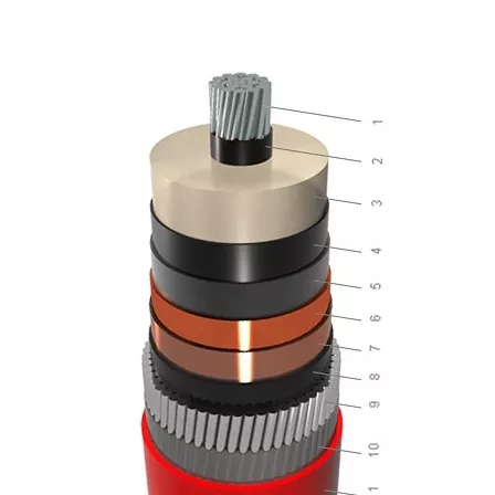 Rdzeń NA2XSR(AL)Y-1 AL XLPE PVC z pancerzem AWA